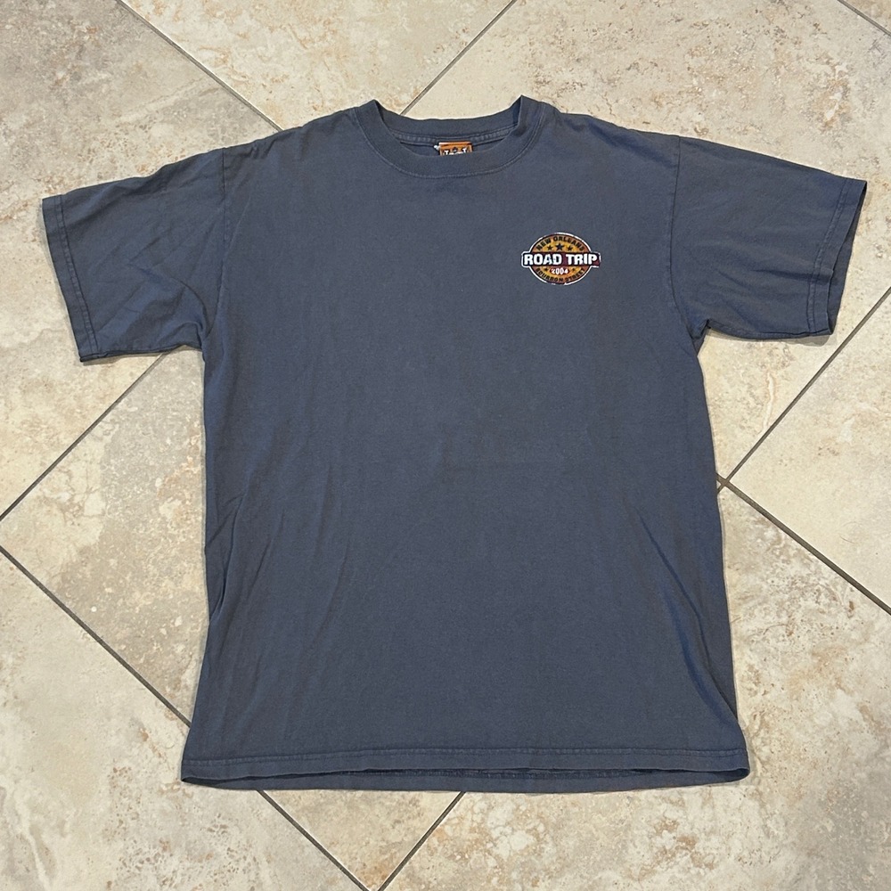 Vintage UAS Graphic Shirt Mens S Grey New Orleans Road Trip Short Sleeve‎ 2004